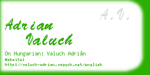 adrian valuch business card